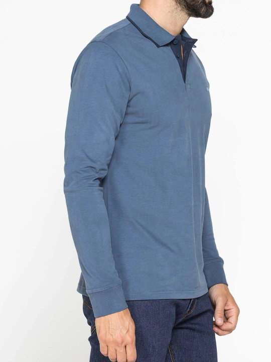 Erkaklar uchun uzun yengli polo ko‘ylak Carrera Jeans, 100% paxta, Italiya