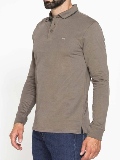 Erkaklar uchun uzun yengli polo ko‘ylak Carrera Jeans, 100% paxta, Italiya