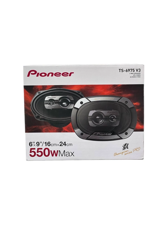 Колонка авто PIONEER TS-6975 V3 6x9 дюймов, 3-полосная, чёрная, 550W Max