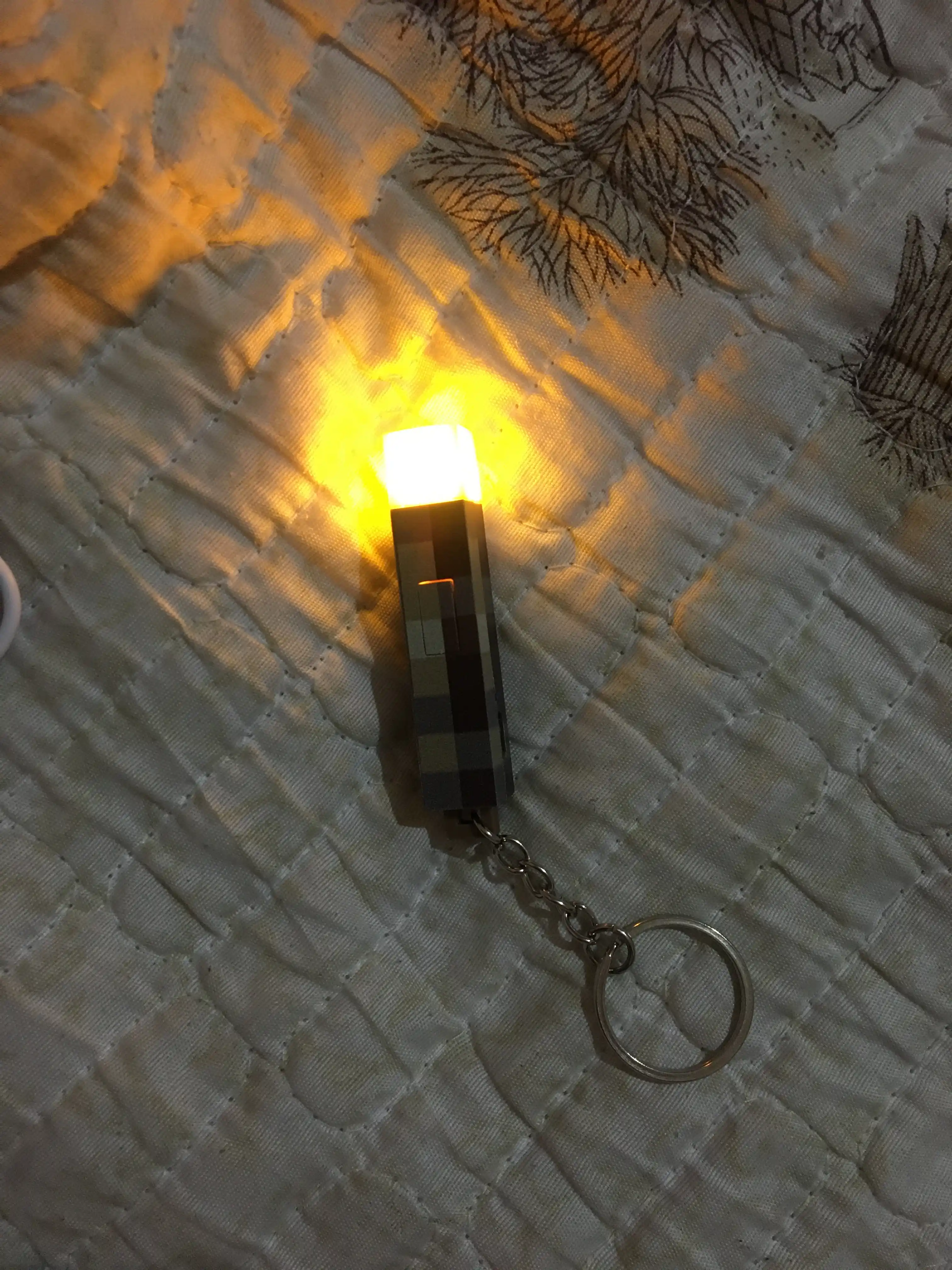 Minecraft fonari LED chiroqli brelok 