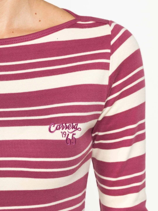 Ayollar longslivi, yo‘l-yo‘l, 100% paxta, Carrera Jeans