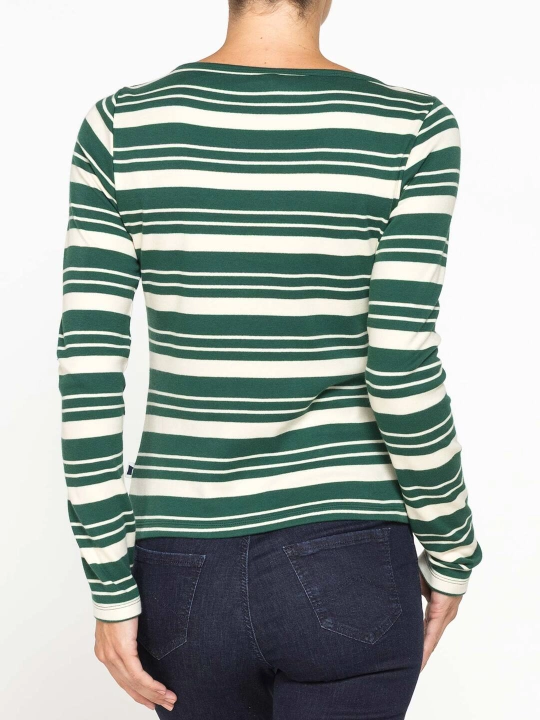 Ayollar longslivi, yo‘l-yo‘l, 100% paxta, Carrera Jeans