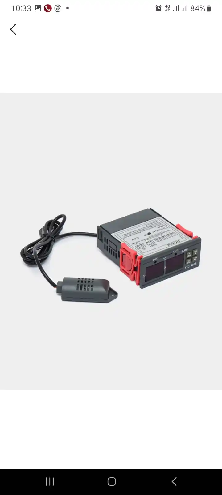 Termostat STC-3028 DS 12V harorat va namlik nazorati uchun raqamli qurilma inkubator uchun