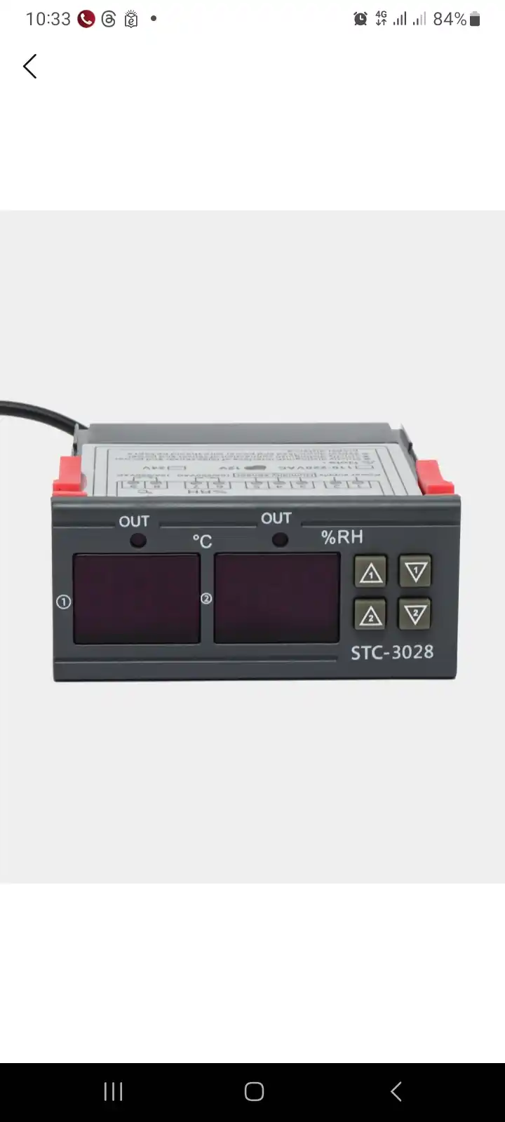 Termostat STC-3028 DS 12V harorat va namlik nazorati uchun raqamli qurilma inkubator uchun