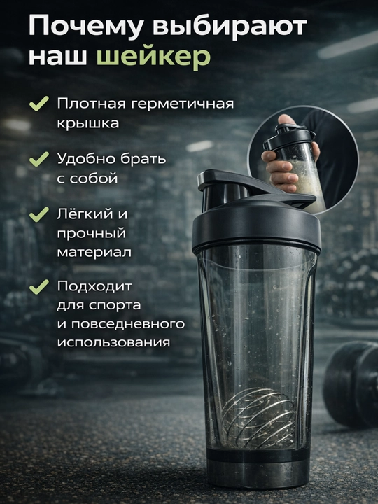 Шейкер для протеина и фитнеса с венчиком, бутылка для коктейлей