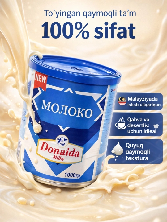 Сгущенное молоко Donaida, 1000 г