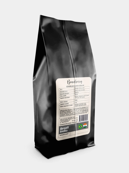 Qahva donlari Mountain Blend, 90/10 arabika+robusta, dark roast, kislinikasiz, 1 kg