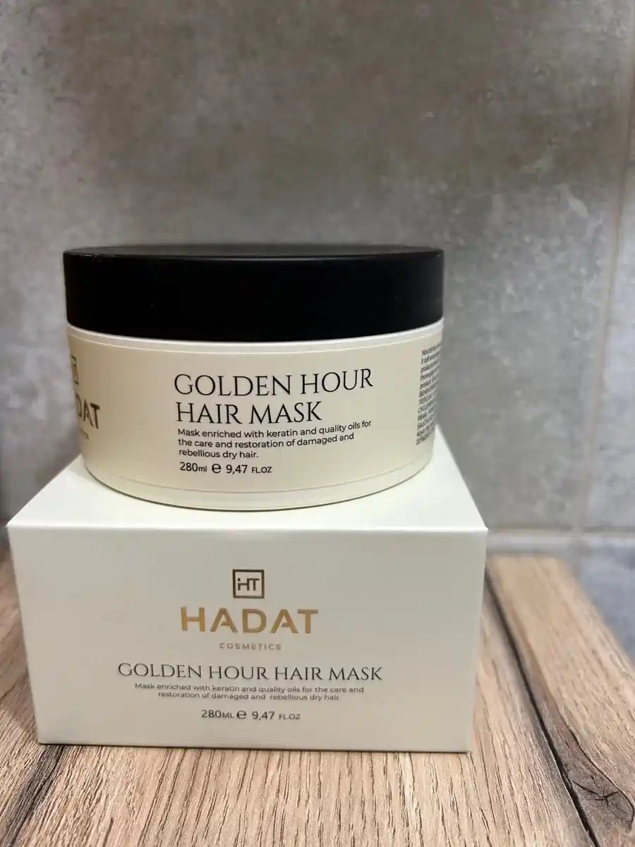 HADAT Express maska Golden Hour — tez tiklash quruq va zaif sochlar uchun, 280 ml