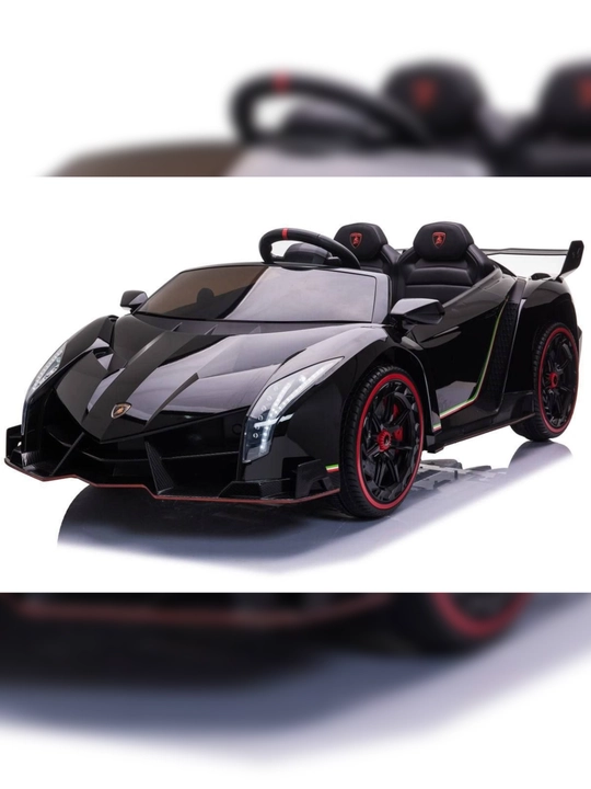 Детский электромобиль Luxury Ride-On, с открывающимися дверями, LED, Bluetooth и пультом