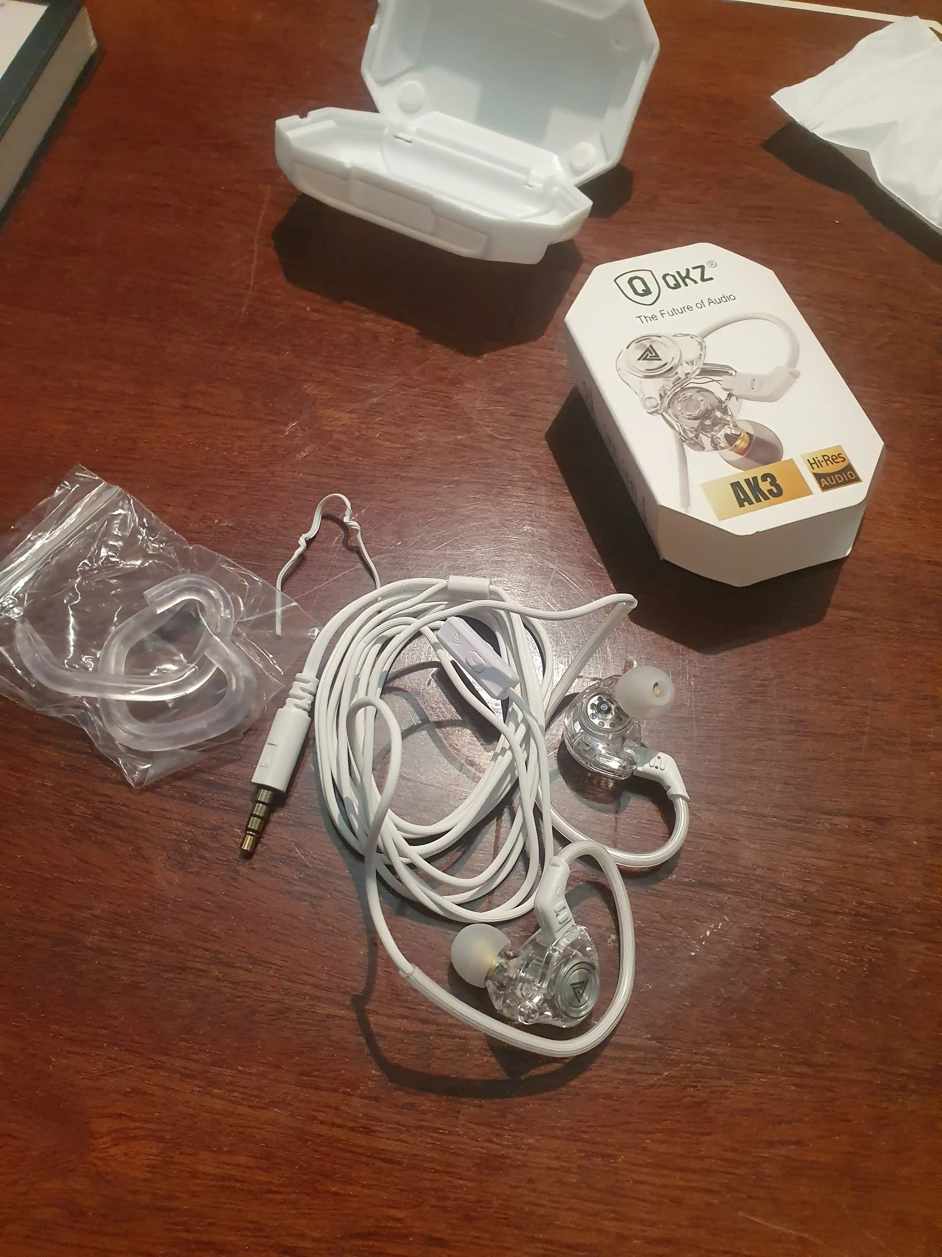 IEM simli minigarnituralar, musiqiy minigarnituralar, QKZ AK3 3.5 mm