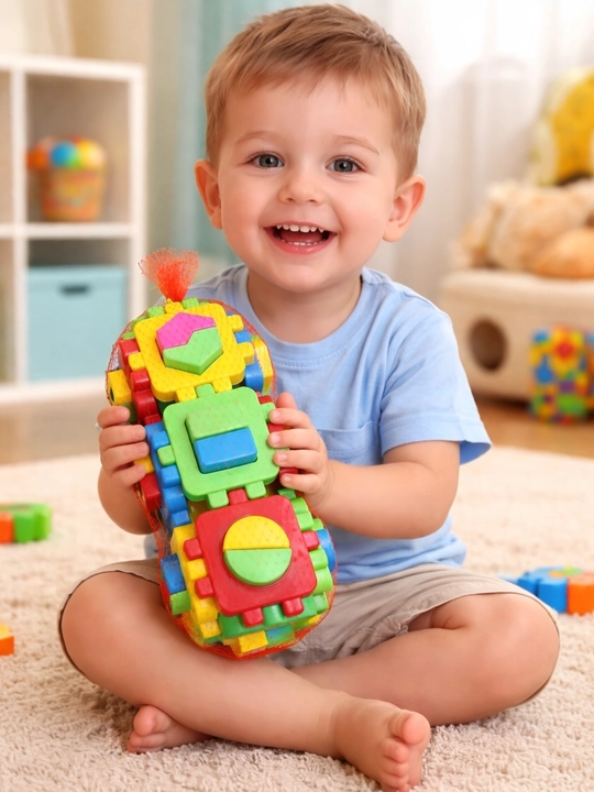 Развивающий детский конструктор Lego домик – цветная игрушка - 