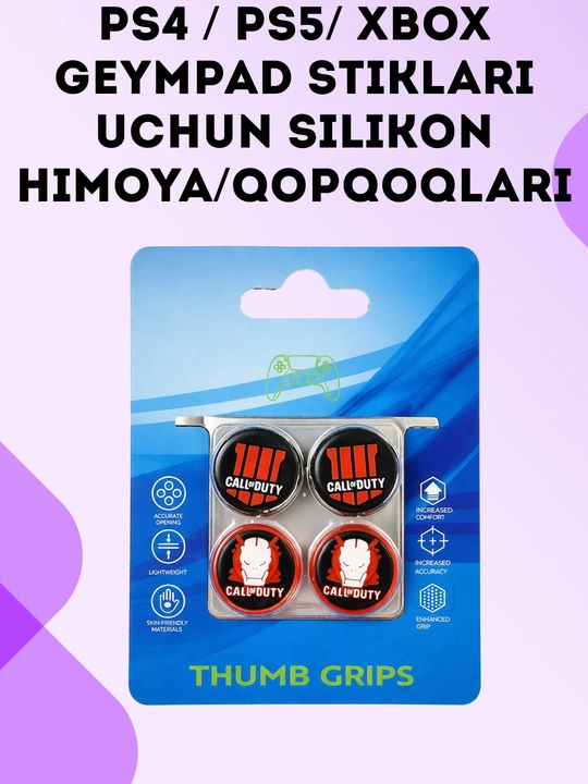 PS4 / PS5/ XBOX Geympad stiklari uchun silikon himoya qopqoqlarI - 