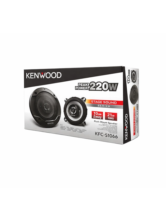 Авто колонка KENWOOD KFC-S1066 10 см черная 2-полосная акустика комплект 2 шт