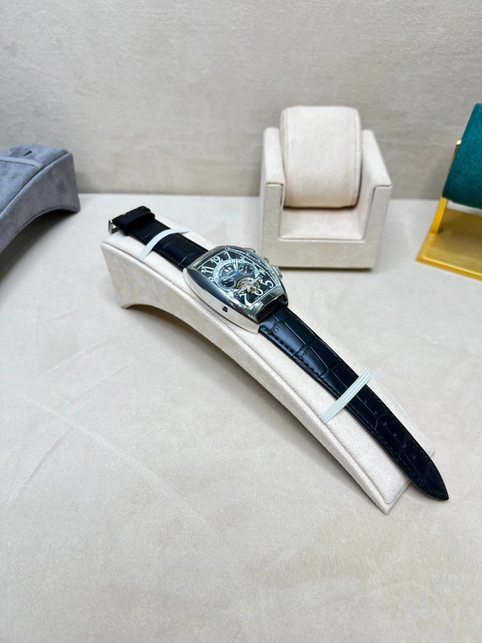 Franck Muller erkaklar mexanik qo‘l soati, skelet, sovg‘a qutisidagi soat