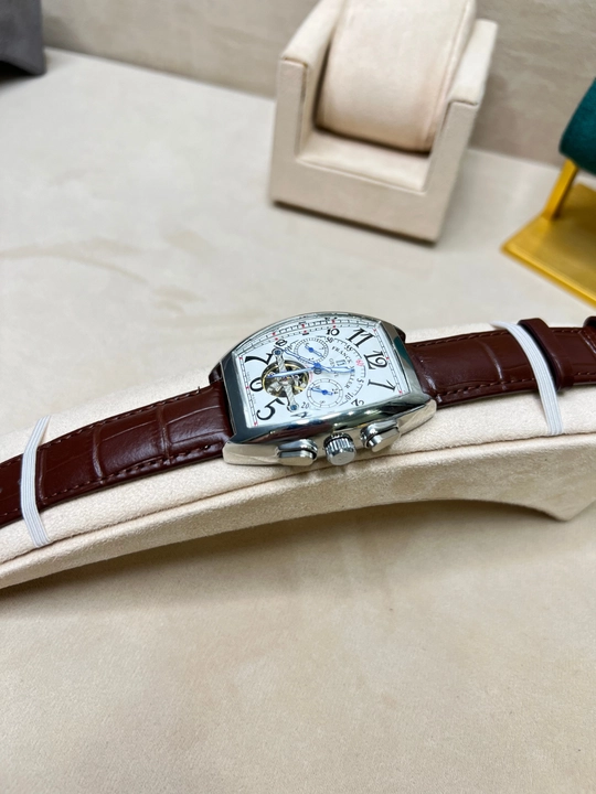 Franck Muller erkaklar mexanik qo‘l soati, skelet, sovg‘a qutisidagi soat
