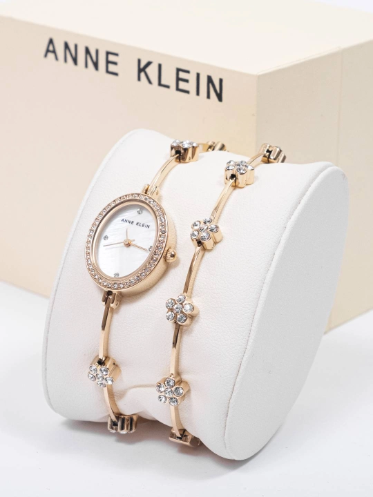 Ayollar qo'l soati Anne Klein AK5330, bilaguzuk bilan to'plam - 