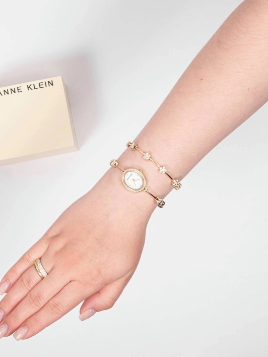 Ayollar qo'l soati Anne Klein AK5330, bilaguzuk bilan to'plam