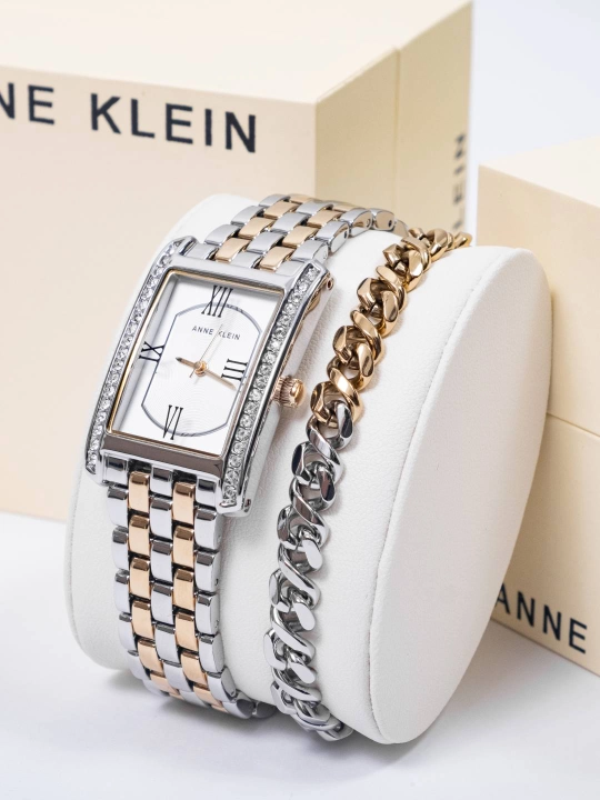 Ayollar qo'l soati Anne Klein AK3990, bilaguzuk bilan to'plam - 