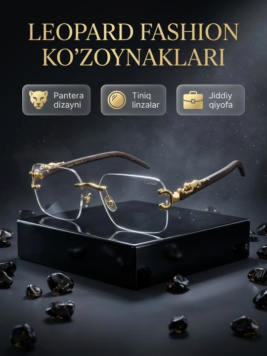 Estetik va ko'zoynaklar, klassik, alyuminiydan, porlashga qarshi