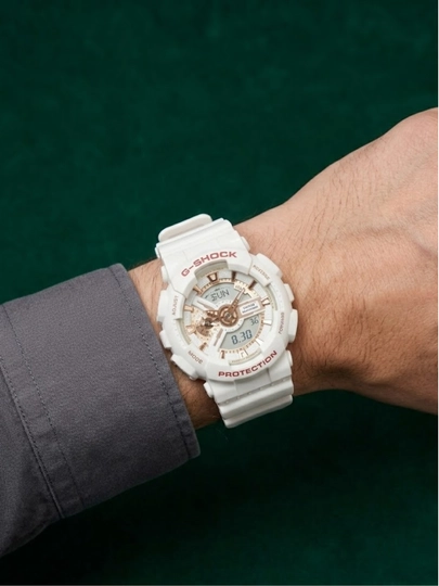 Мужские спортивные часы G-Shock, ударопрочные, водонепроницаемые, подарочная коробка — WTCLINE-CGSHOCK-БЕЛЫЙ