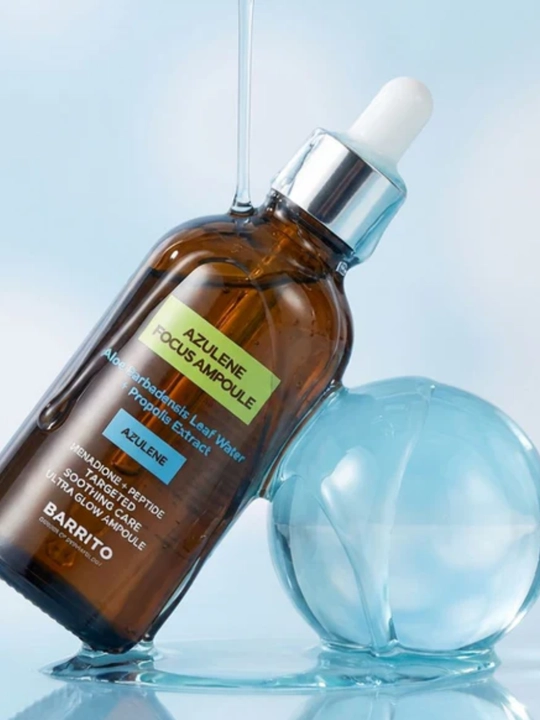 BARRITO Azulene K Focus Ampoule 100 мл успокаивающая сыворотка для лица против покраснений - 