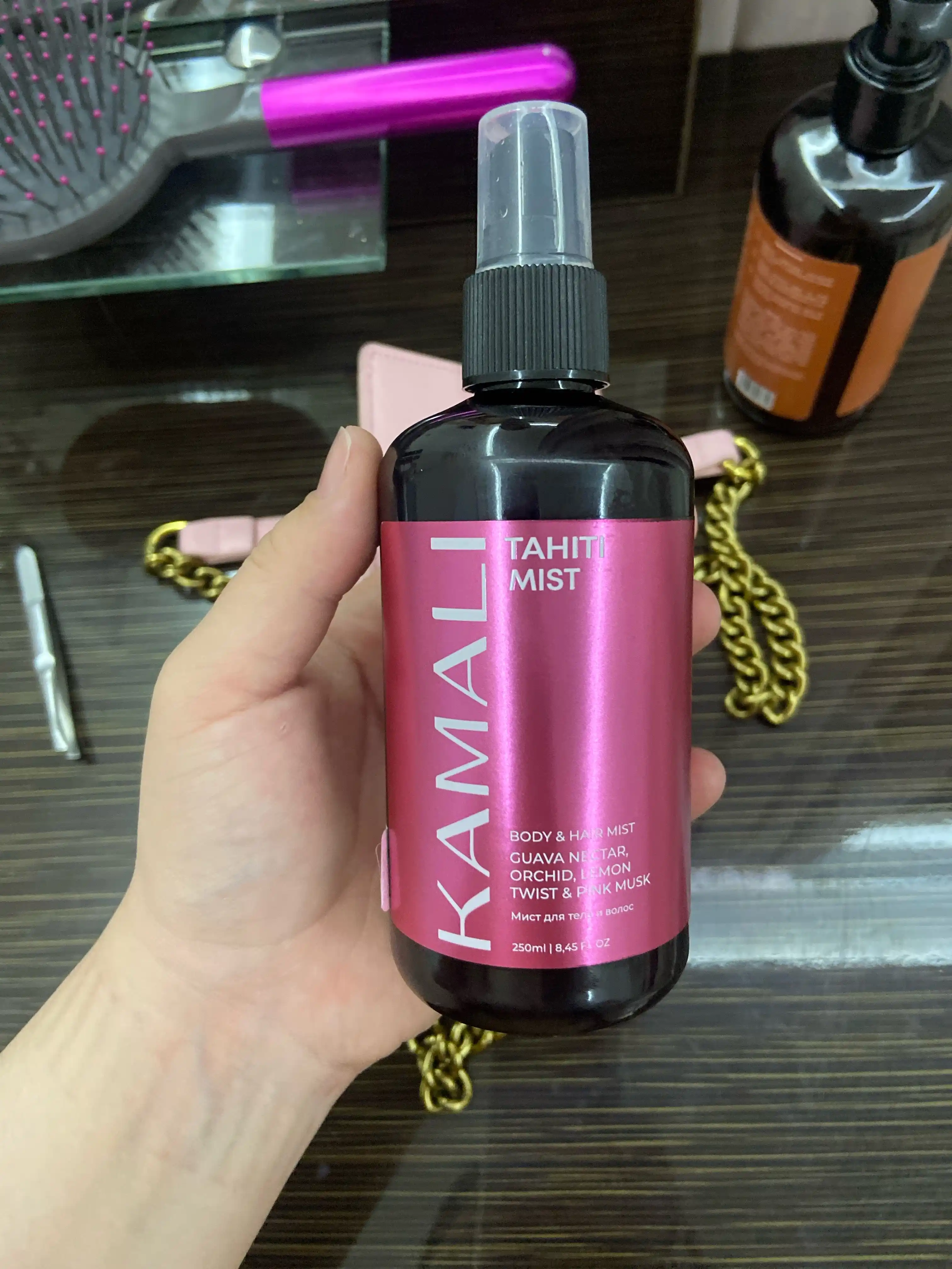 Soch va tana uchun Kamali sprey-mist, yengil ifor, namlash,vitaminli parvarish, SOL DEJANEIRO