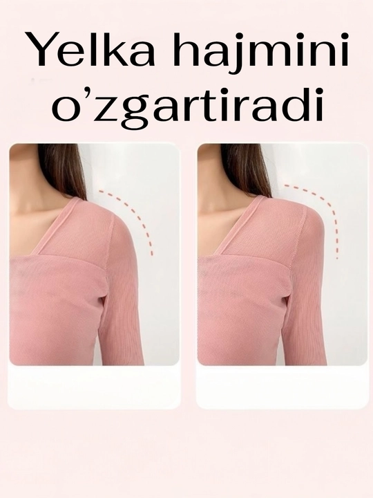 Yelka uchun podushka, silikonli, ko'p martalik, yelka shaklini o'zgartirish uchun