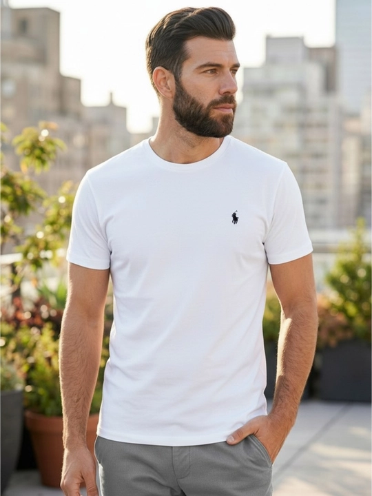 Polo Футболка для мужчин, с вышитым логотипом бренда, размеры M–3XL