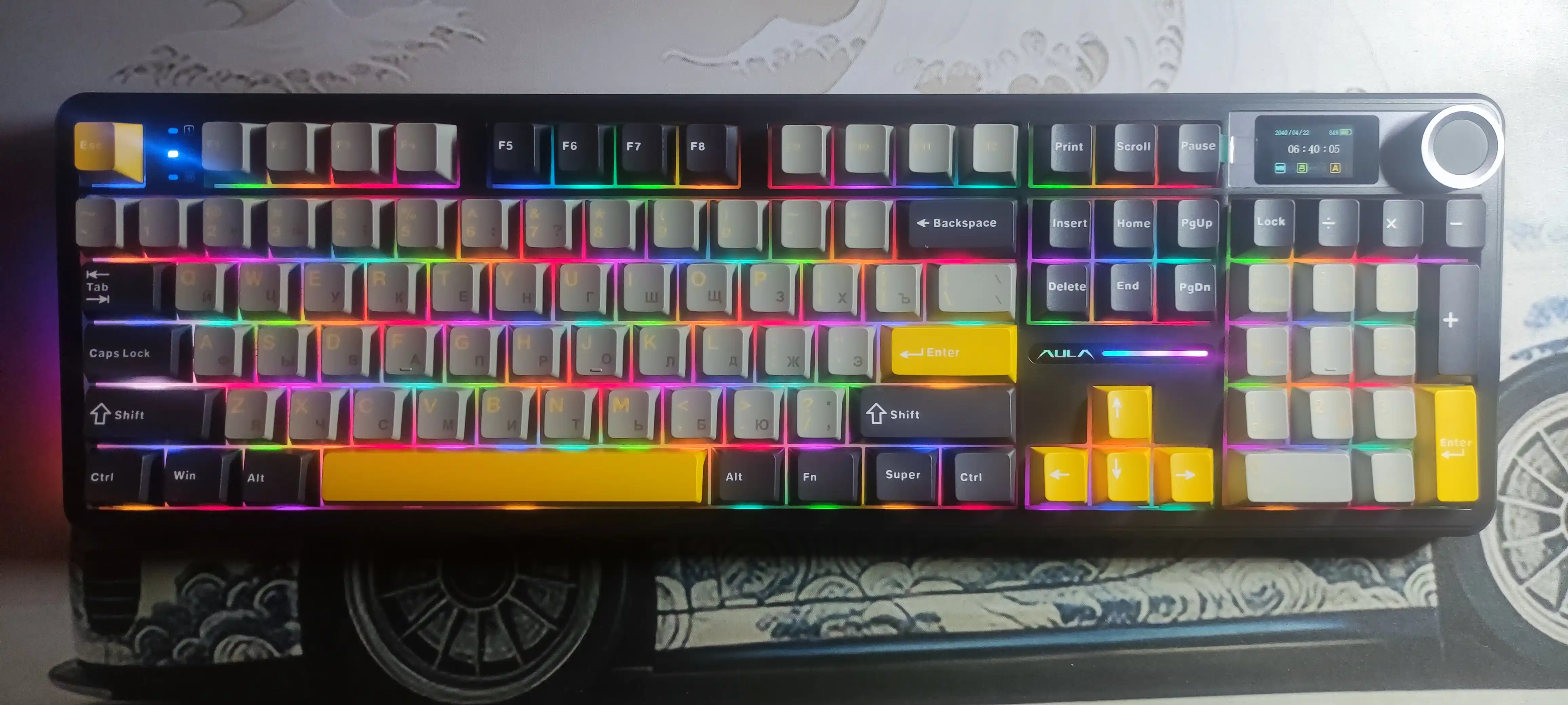 AULA F108 PRO mexanik o‘yin klaviaturasi