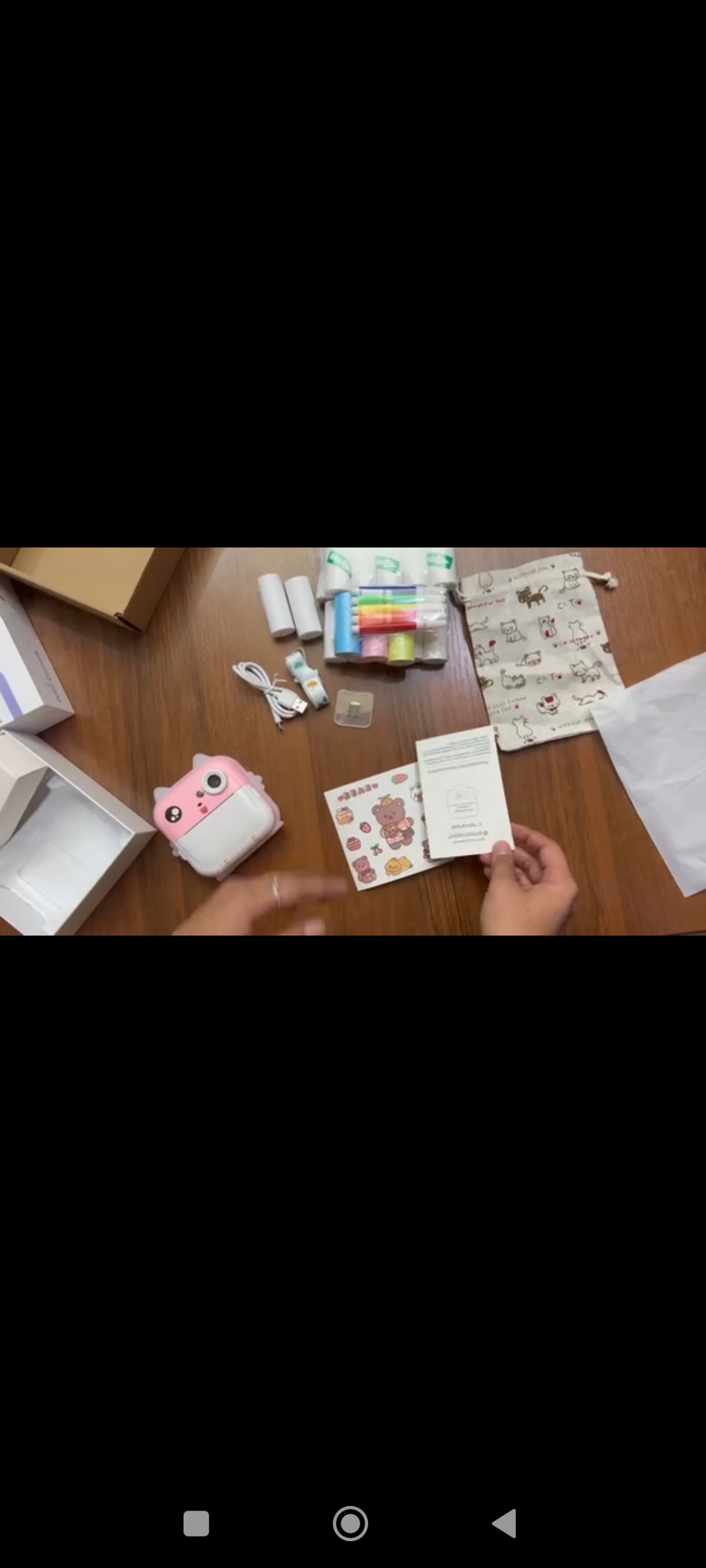 Bolalar mini printeri, tezkor chop etish imkonini beruvchi fotoapparat, foto printer