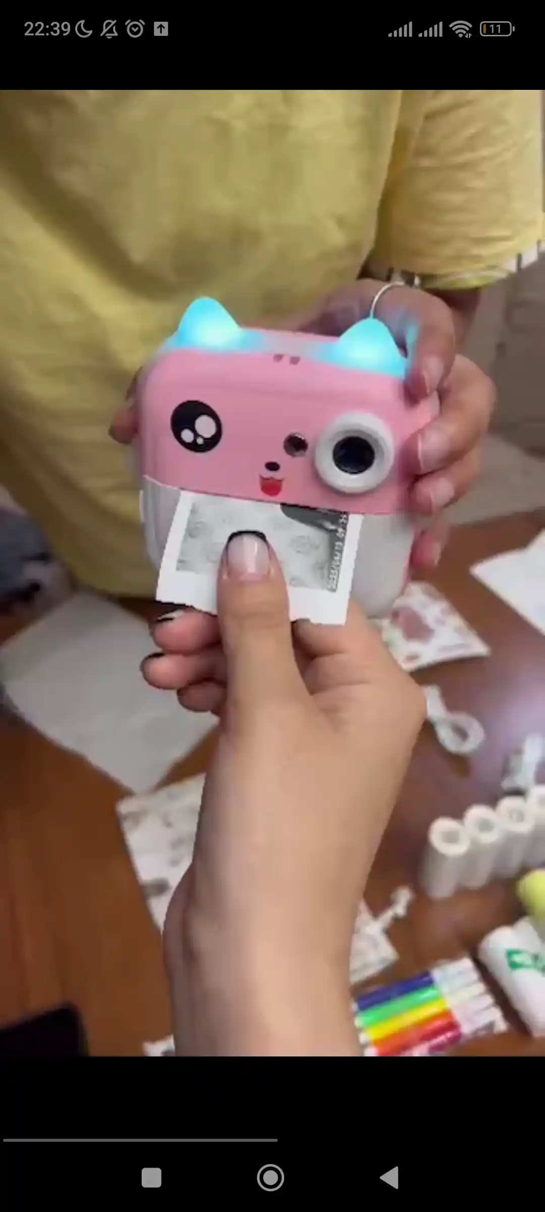 Bolalar mini printeri, tezkor chop etish imkonini beruvchi fotoapparat, foto printer