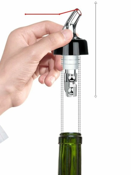 50 ml li shishalar uchun geyzer-dozator, shaffof rangli