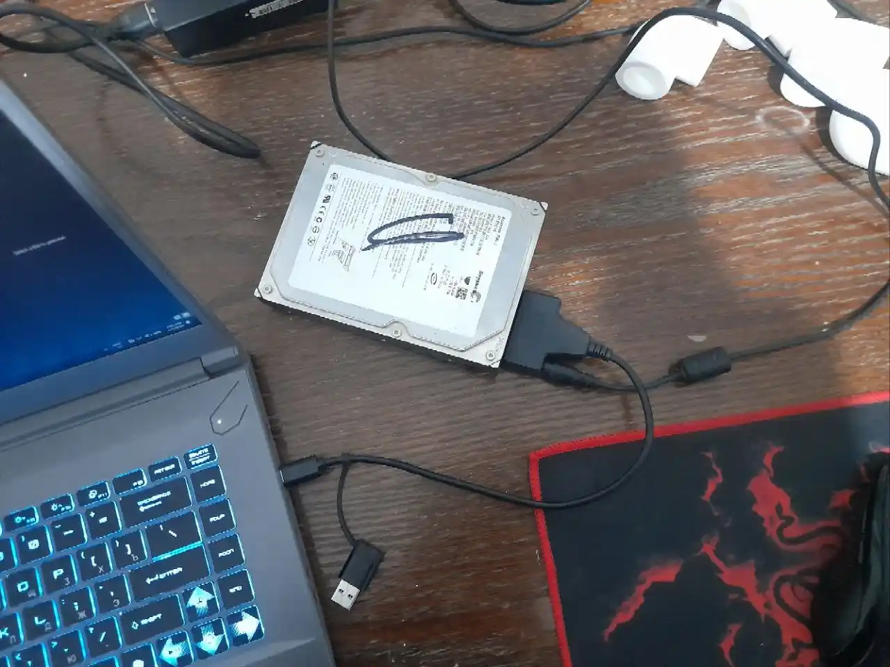 Кабель-переходник адаптер SATA-USB для SSD HDD, поддержка 2.5 дисков