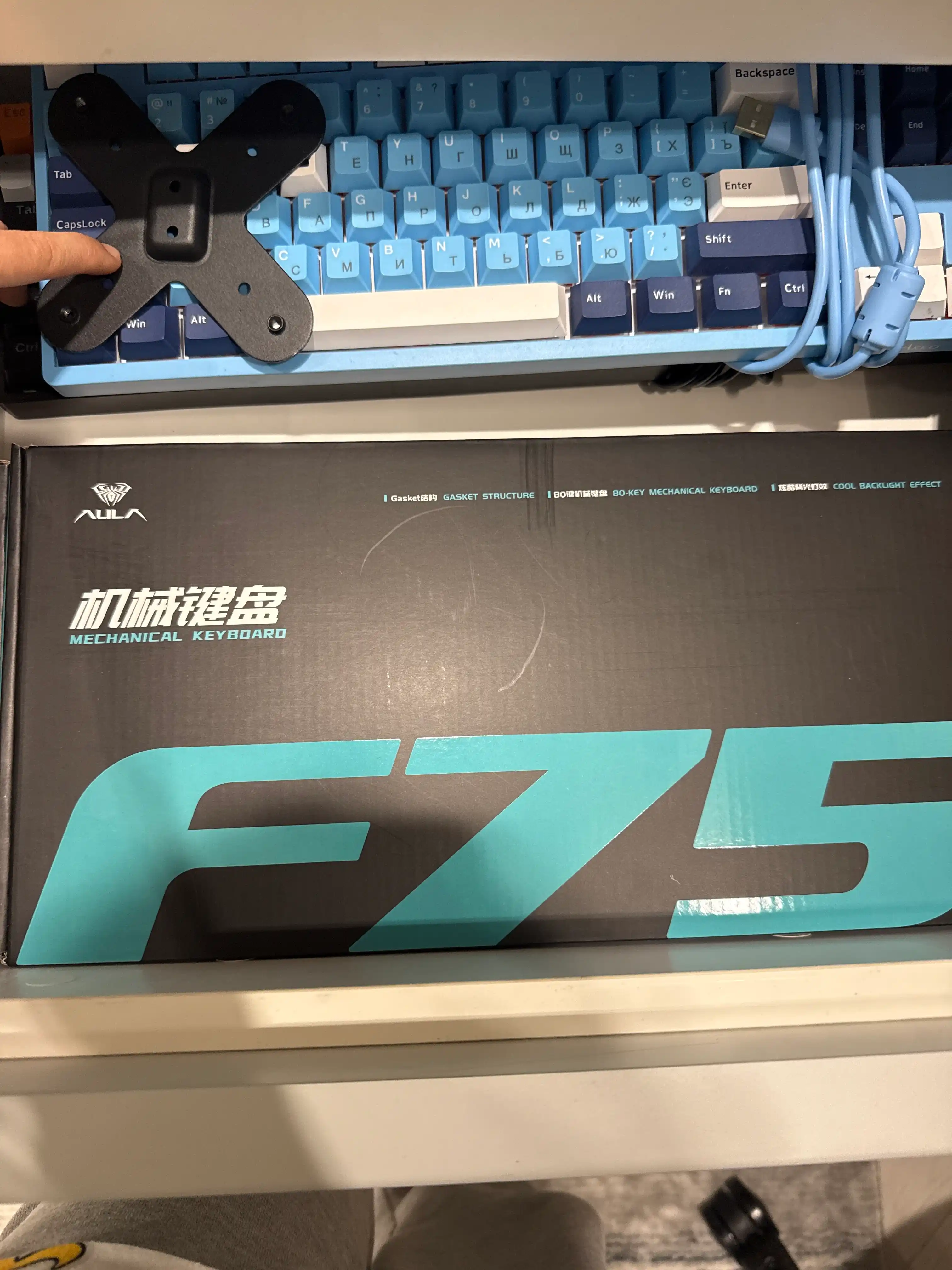 AULA F75 simsiz mexanik o‘yin klaviaturasi, 2,4 GGs/Type-C/BT5.0