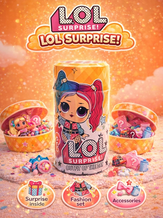 Игрушка LOL Surprise в капсуле – кукла с сюрпризом и набором аксессуаров - 