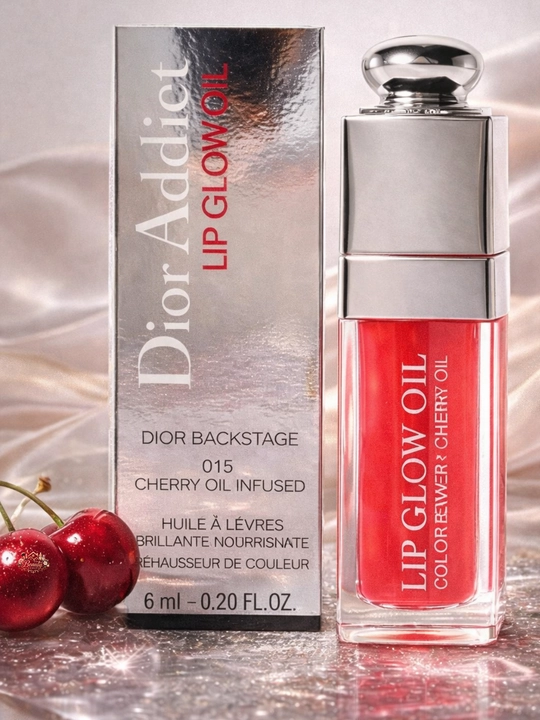 Dior Addict Lip Glow Oil 015 Cherry, блеск эффект, увлажняющее, питательное для губ - 