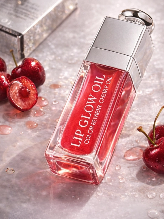 Dior Addict Lip Glow Oil 015 Cherry, блеск эффект, увлажняющее, питательное для губ