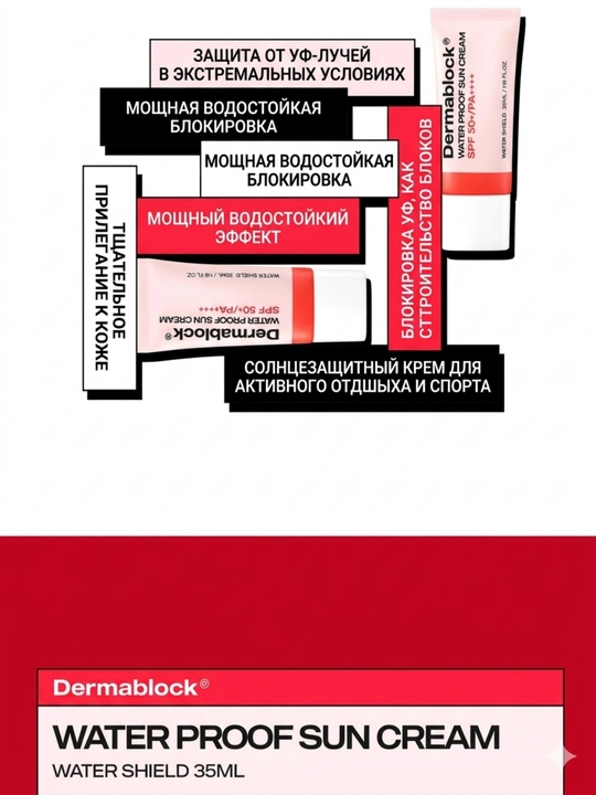 Dermablock Серия солнцезащитных кремов, 7 типов