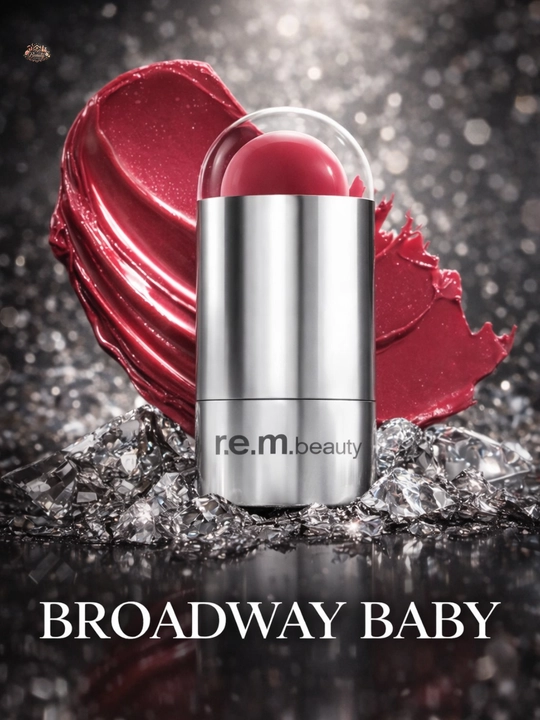 R.E.M BEAUTY Broadway Baby blush,Tabiiy glow effekt,Yengil tekstura,lab va yonoq uchun - 
