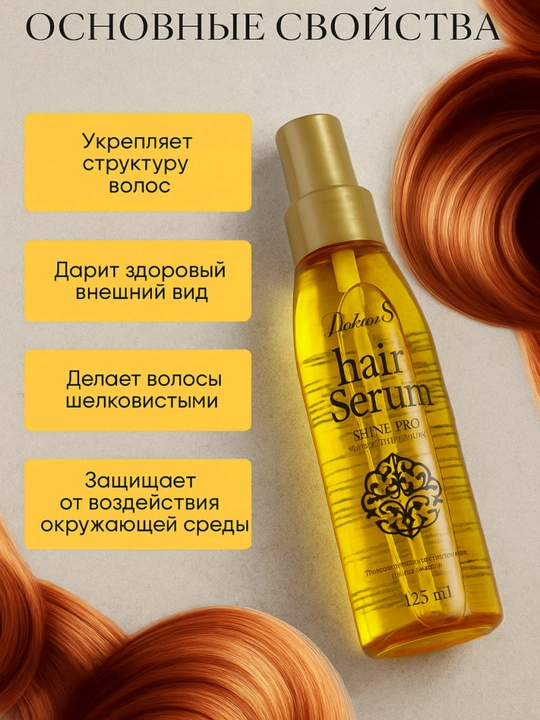 Масло для питания, распутывания и укладки для волос Doctor-S Hair Oil, 125 мл