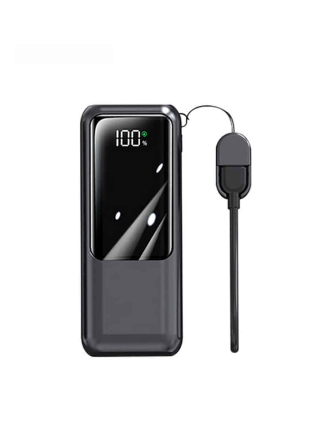 Повербанк 10 000 mAh с цифровым дисплеем и type-c шнуром