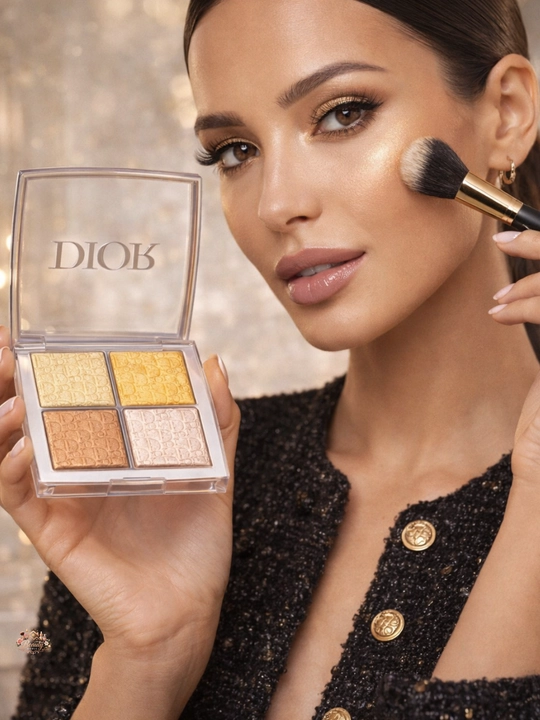 Dior Backstage Glow Face Palette 003, палетка хайлайтер, бронзер и румяна для лица