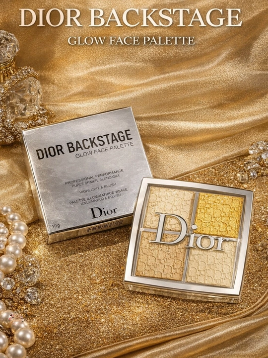 Dior Backstage Glow Face Palette 003, палетка хайлайтер, бронзер и румяна для лица - 