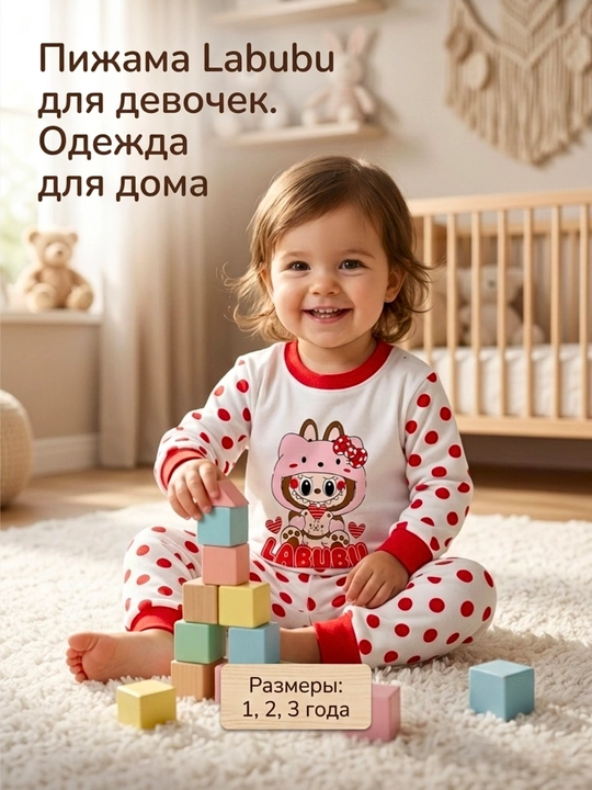 Детская пижама для мальчиков и девочек, 100% хлопок, интерлок, пижама для садика - 