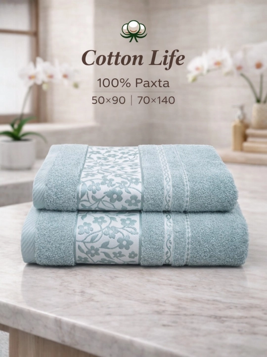 Cotton Life Полотенца для лица и ванной – 100% хлопок, дизайн Leopard