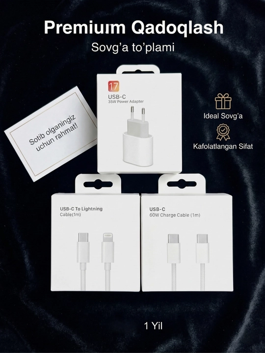 Зарядное устройство (блок) 35W USB-C, быстрая зарядка (PD)