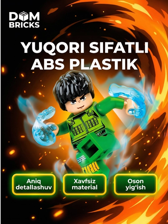 Конструктор аниме фигурки Наруто DOM BRICKS, коллекционные герои