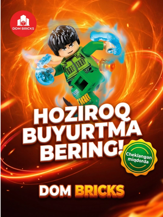 Конструктор аниме фигурки Наруто DOM BRICKS, коллекционные герои