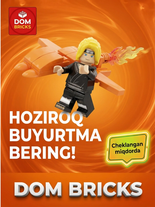 Конструктор аниме фигурки Наруто DOM BRICKS, коллекционные герои