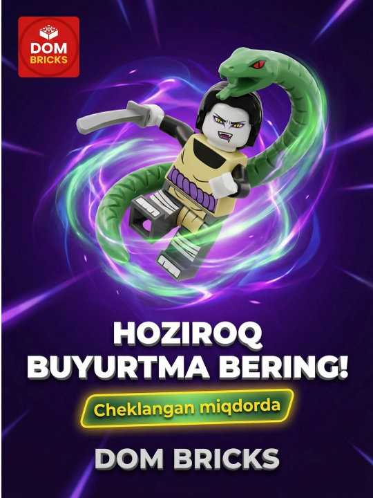 Конструктор аниме фигурки Наруто DOM BRICKS, коллекционные герои